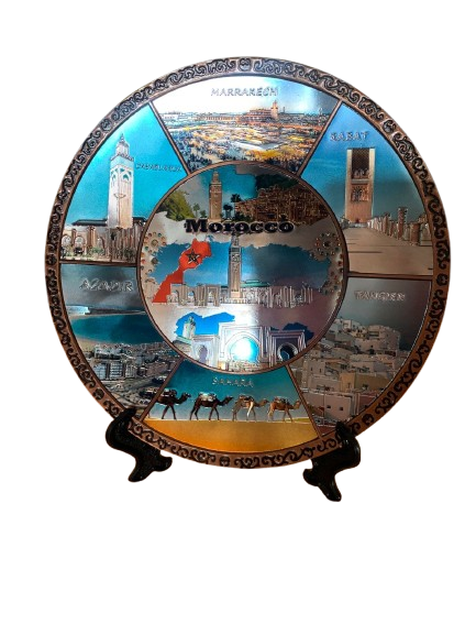 Assiette souvenirs Maroc