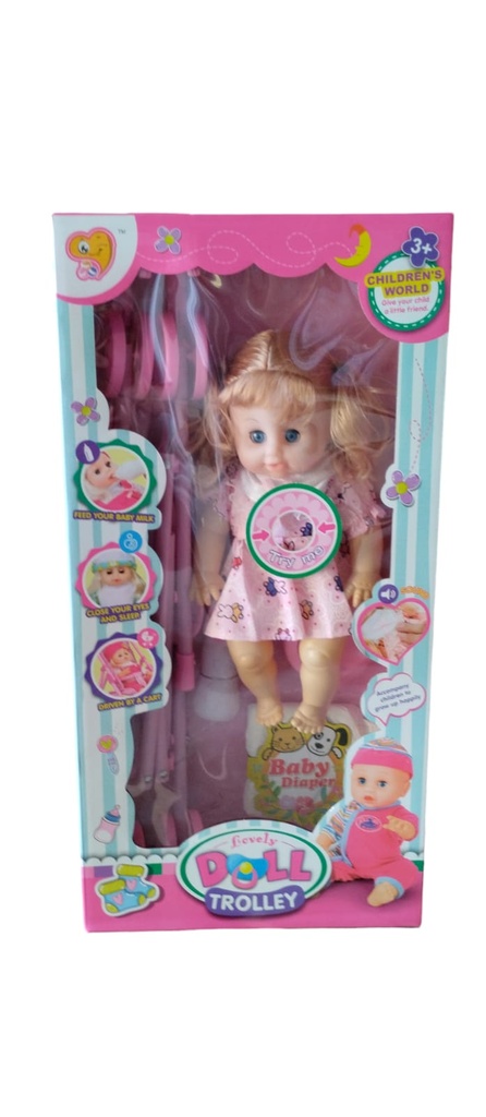 Poupée Avec Poussette