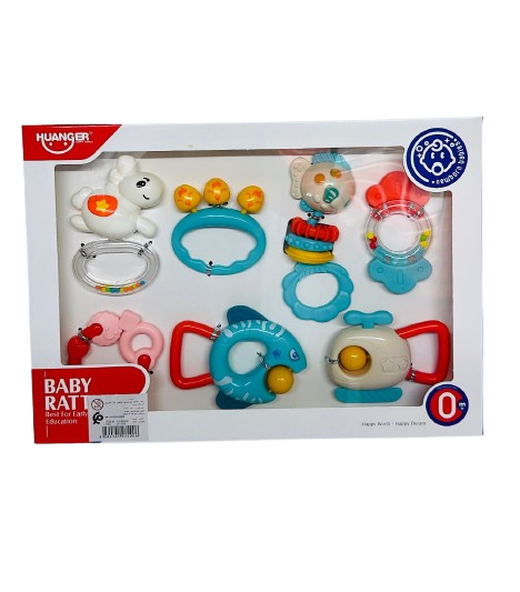 Ensemble 7 Hochets Bebe Hunger