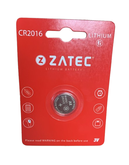Zatec Pile Bouton 3V CR2016