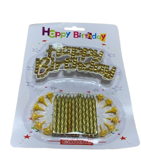 Bougie " Happy Birthday "
