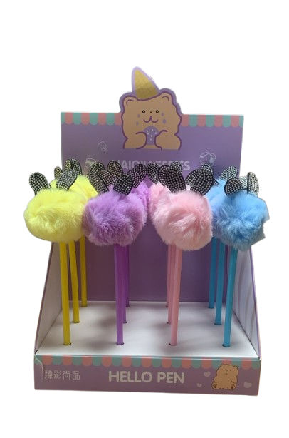stylo à bille en peluche