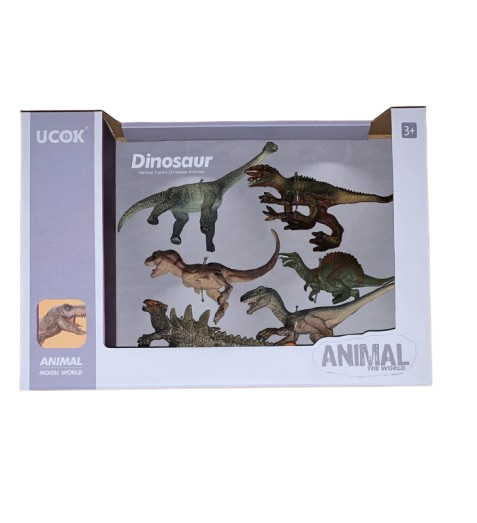 Lot de 6 Animaux de Dinosaur
