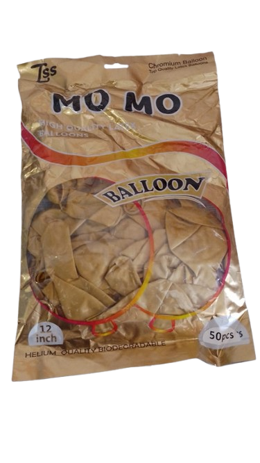 Sachet de 50 Ballons Doré