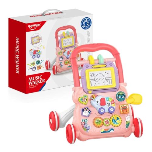 Trotteur Musical et Interactif Rose