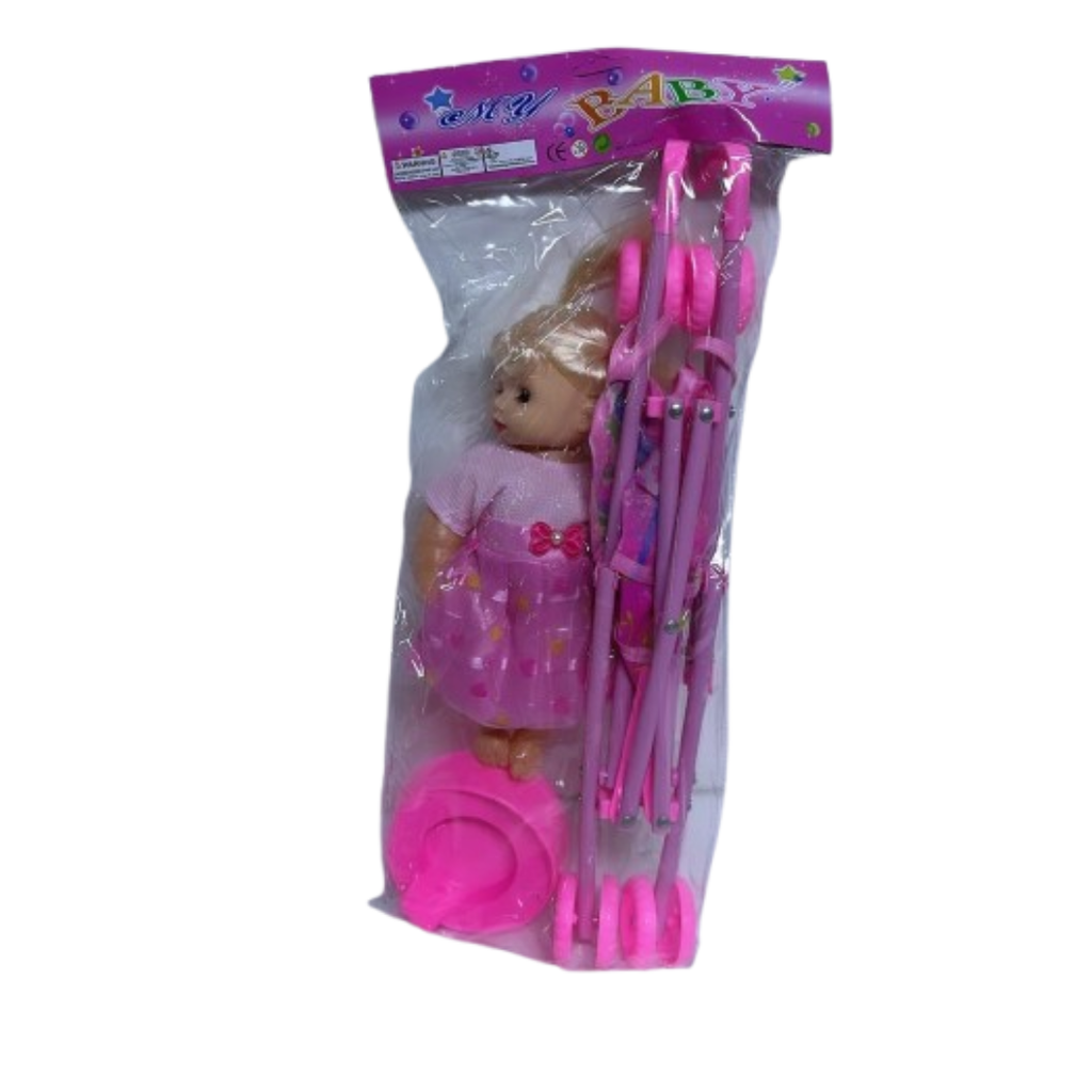 Poupée avec Poussette