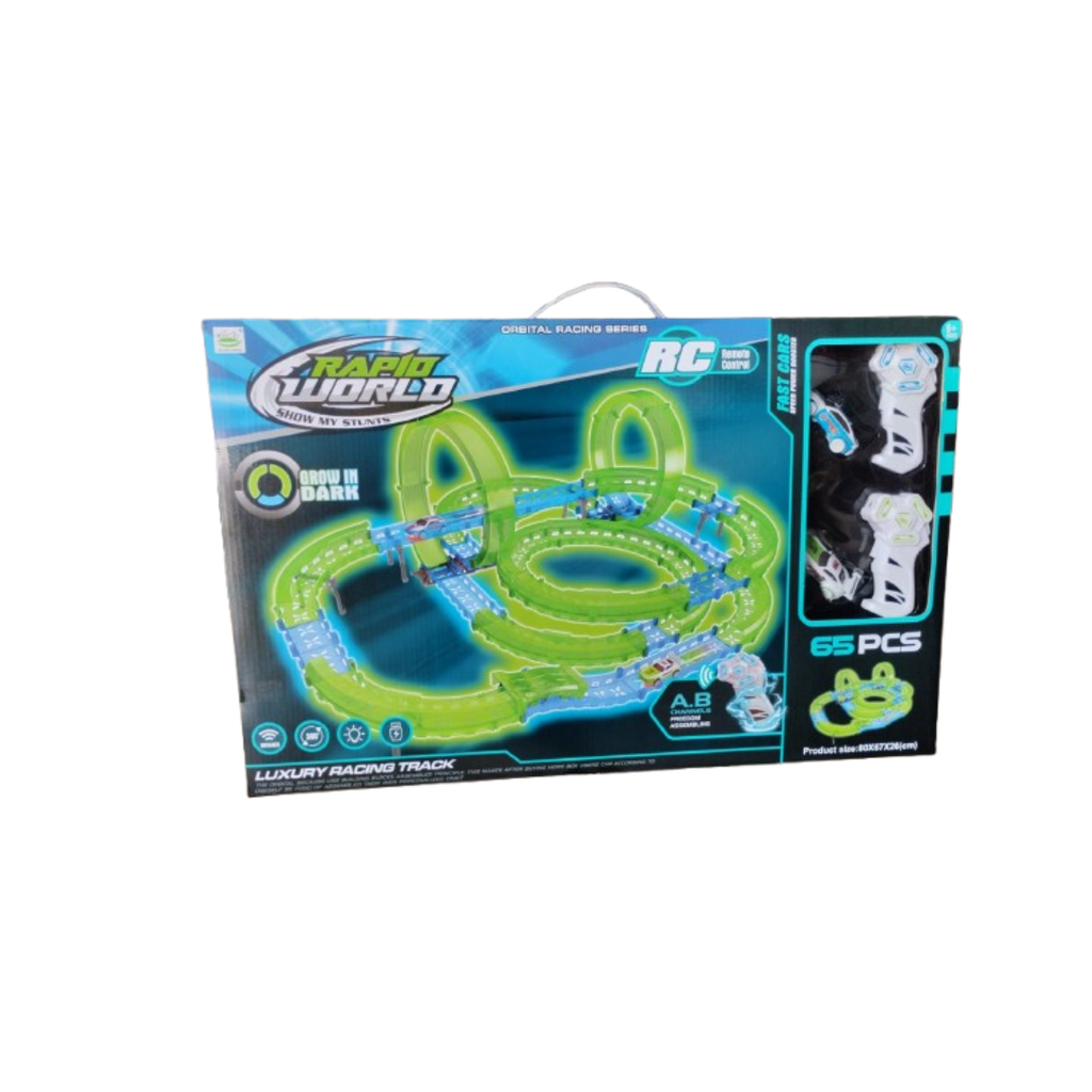 Circuit de Course R/C Avec 2 Voiture