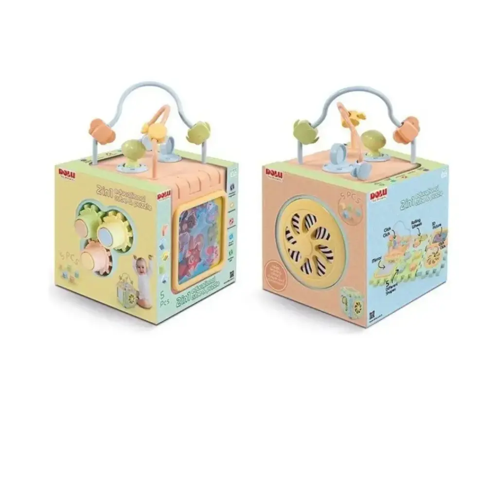 2 IN 1 EDUC CUBE & PUZZLE 