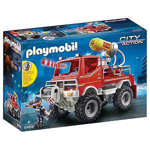 4x4 de pompier avec lance-eau