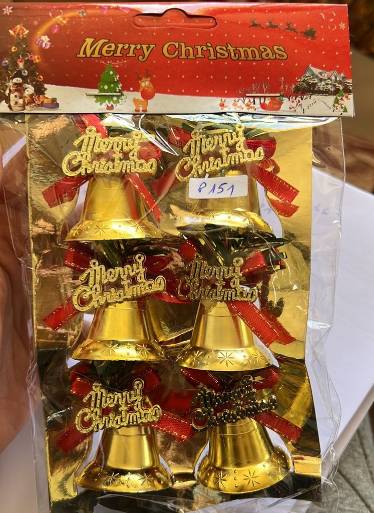 6 Cloches dorées