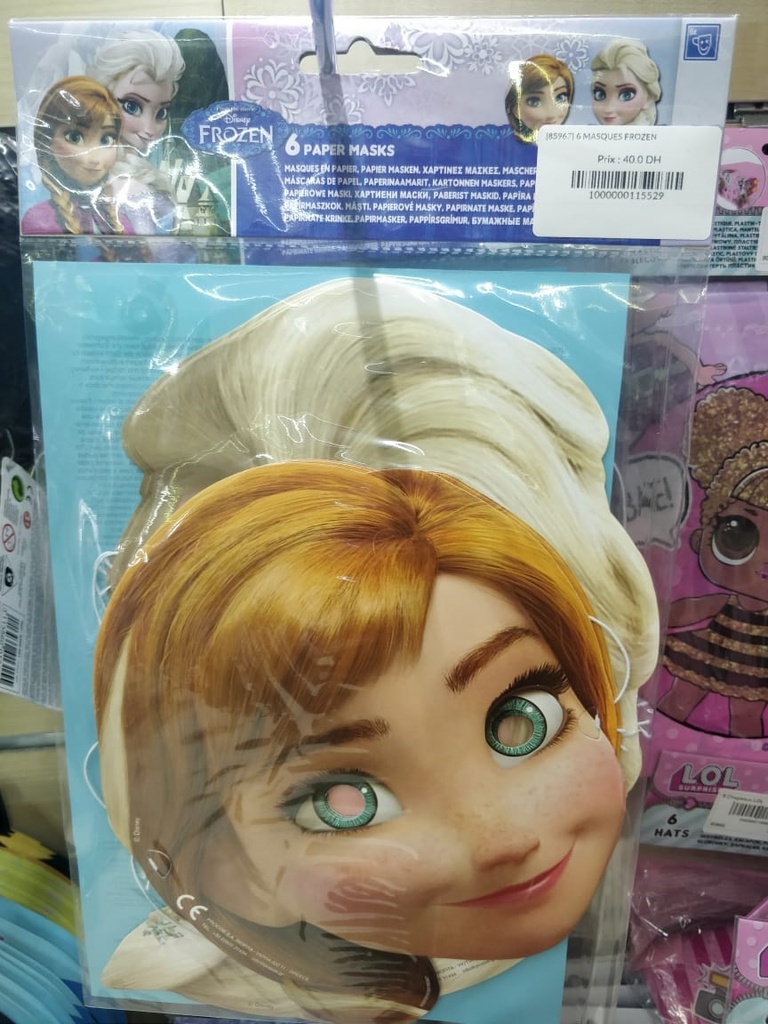 6 MASQUES  FROZEN