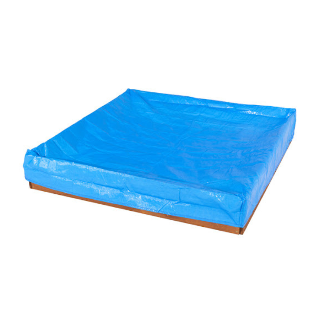 Bac À Sable Loeva 120 X 120 X 25 Cm + Tapis Et Bâche