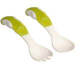 Couvert "Sourire" - vert avec boîte de  