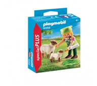 Fermière avec moutons