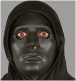 Masque noir PVC
