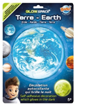 Terre brillante la nuit