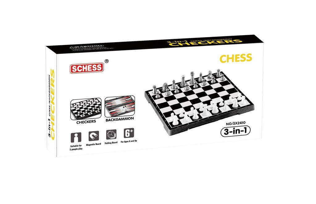 Jeu d'échecs magnétique 3 en 1