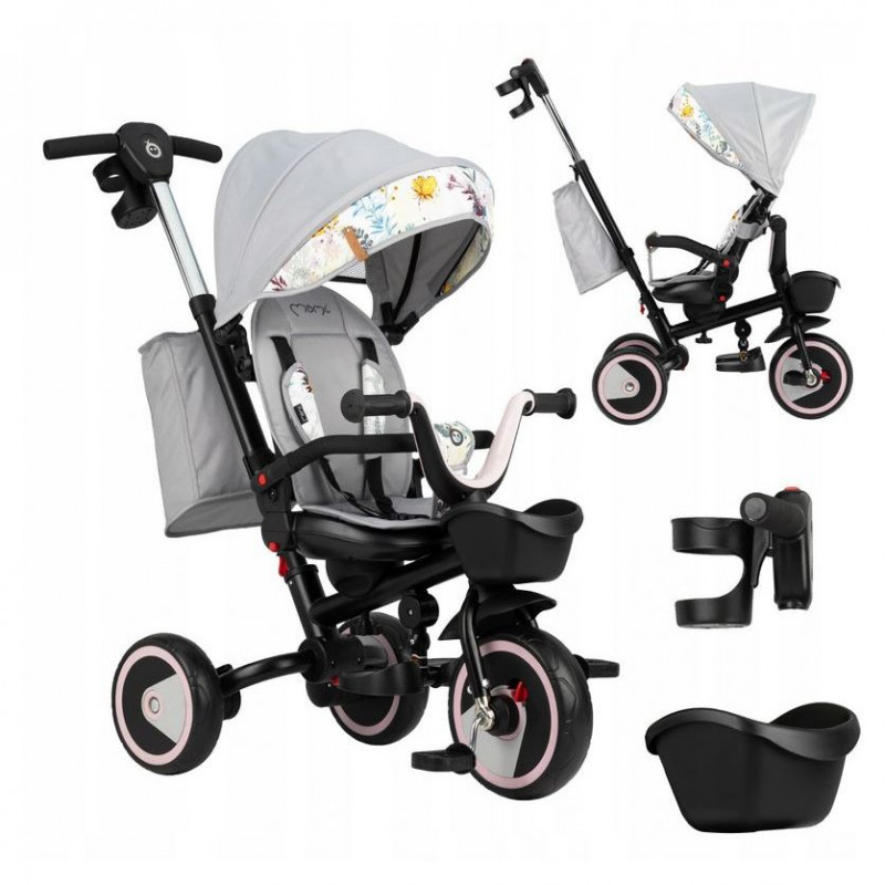 Tricycle MoMi Invidia 360 ° Gris