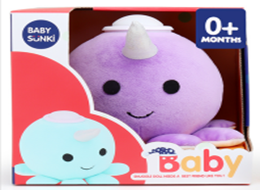 Peluche unicorne avec son et lumière