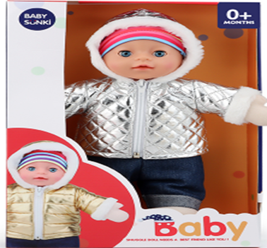 Poupée avec Jacket argentée