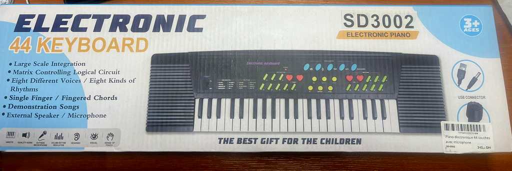 Piano électronique 44 touches avec microphone