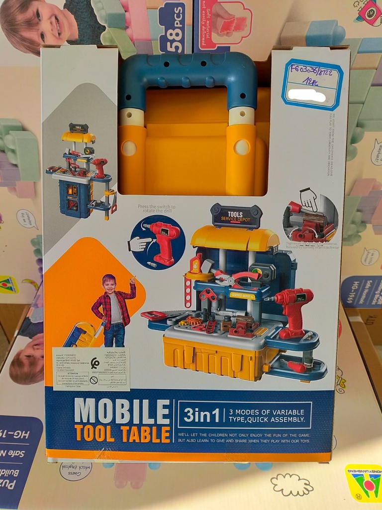 Valise et table bricolage pour enfants 3 en 1