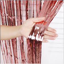 Rideau Metalise Rouge