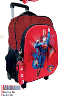 Trolley Super Man16 Rouge