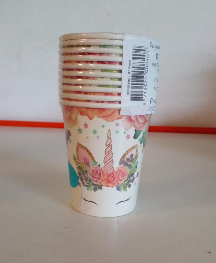 10 Gobelets Licorne