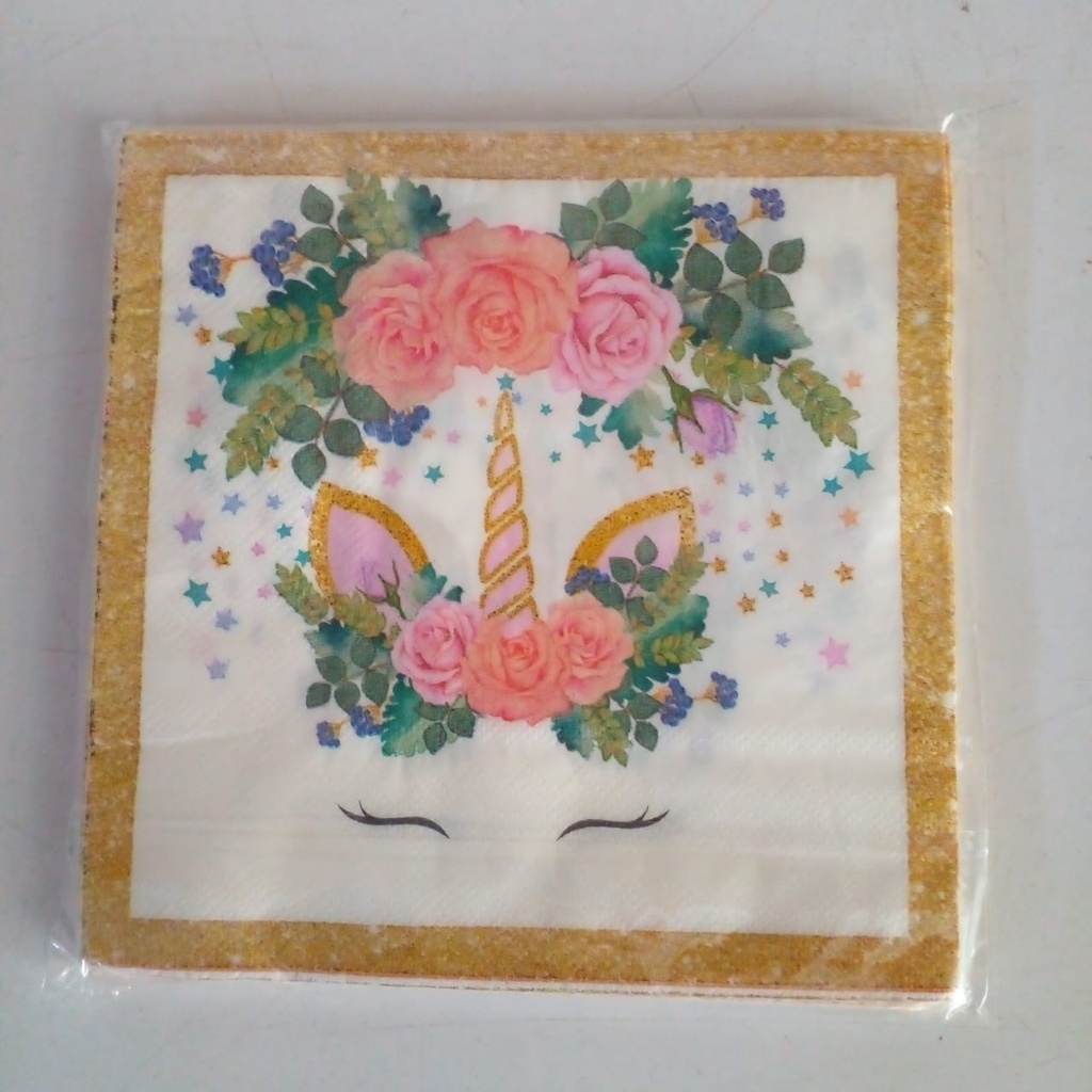 20 Serviettes Licorne