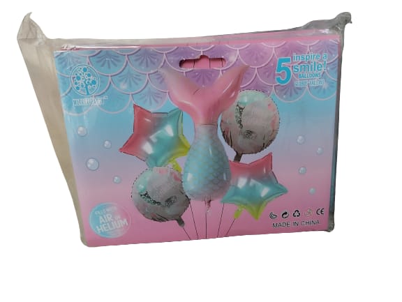 5 Ballons d'anniversaire Hélium