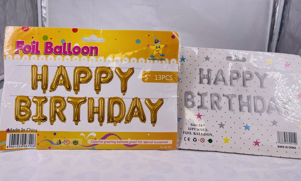 Foil Balloon "Happy Birthday" 13PCS