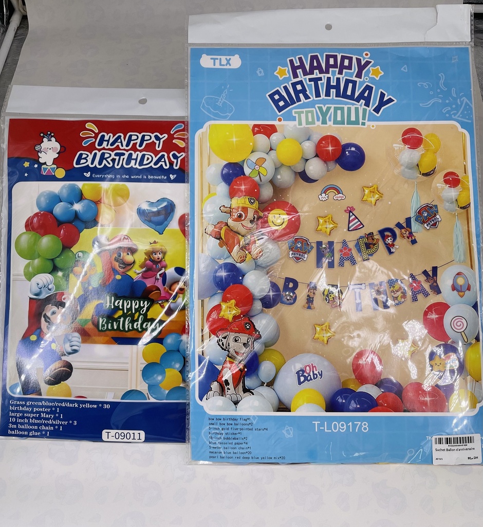 Décoration d'anniversaire personnalisée