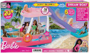 [HJV37] Bateau Barbie avec piscine et toboggan