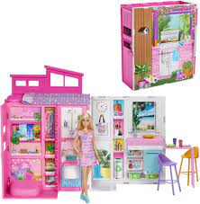 [HRJ77] BARBIE - COFFRET MAISON DE VACANCES AVEC POUPEE