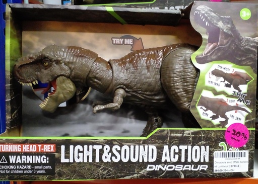 [0754-2] Dinosaure avec Effets Sonores et Lumineux