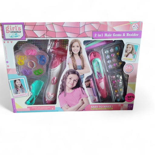 [MBK-505/506/507] Le  Kit 2en1 Pour Tresses et Bijoux De Cheveux