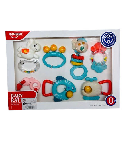 [HE0131] Ensemble 7 Hochets Bebe Hunger