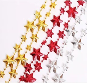 [P420] Guirlande Metallique Etoiles 2M