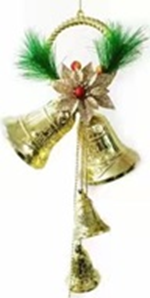 [P426] Cloche de Noël doré