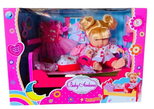 [01265-A553A] Poupée Baby Ardana Repas et Jeu Créatif