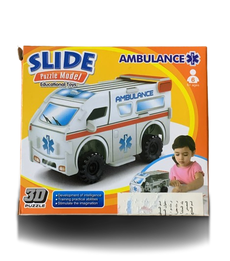 [1912-V] Mini Puzzle 3D Ambulance