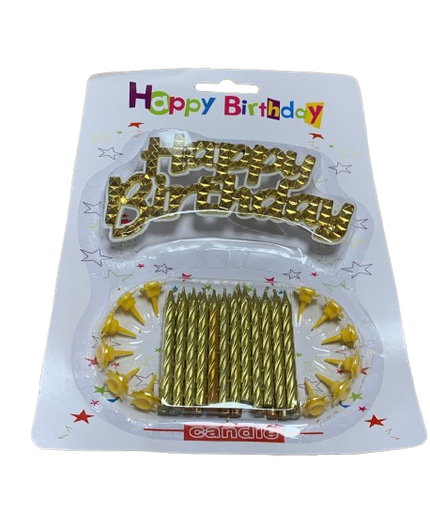 [H-216] Bougie " Happy Birthday "