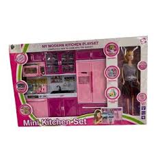 [OTE063425124] Ensemble de Cuisine Avec Mini Poupée