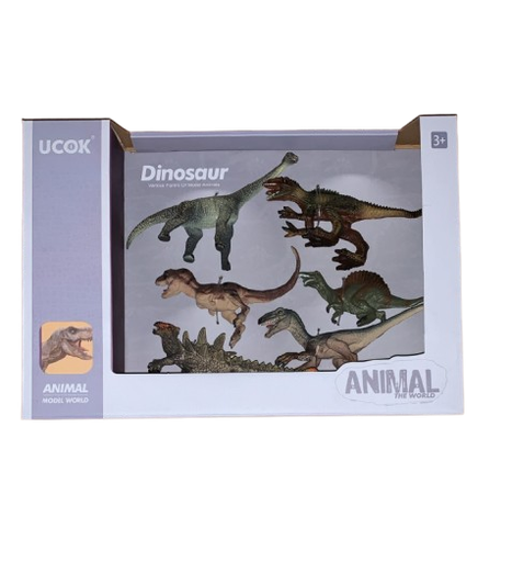 [2410-4] Lot de 6 Animaux de Dinosaur