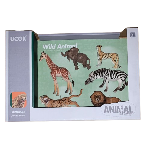 [2410-3] Lot de 6 Animaux de Sauvage