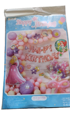 [T-L09150] Kit Ballon de fête Princess