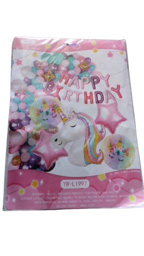 [YW-L1997] Kit Ballon de fête Unicorne