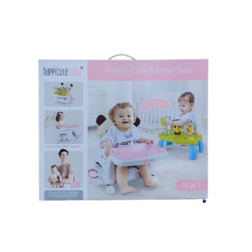 [555-14B] Chaise haute Portable Avec Plateau de Jeu