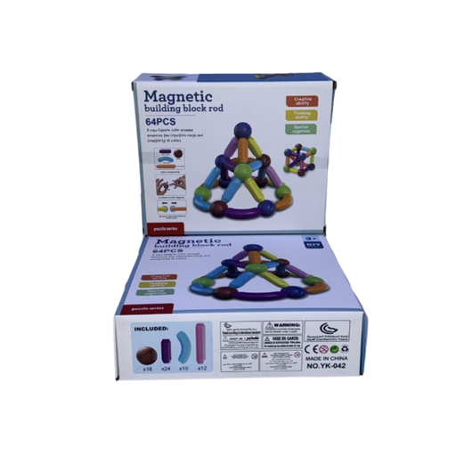 [YK-042] Jeu de Construction Magnétique 64 PCS